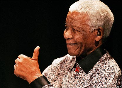 Voormalige president Nelson Mandela