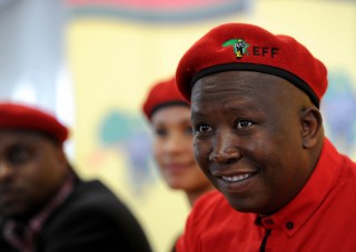 Julius Malema, die leier van die EFF. Foto: Werner Beukes / SAPA