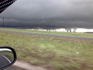Stormwolke wat Vrydag in Mpumalanga naby Secunda geneem is. Foto: Gavin Gertzen
