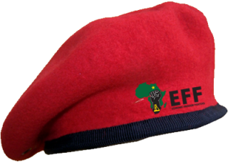 Die EFF se kenmerkende rooi beret