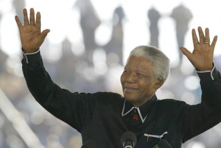 Oud-president Nelson Mandela