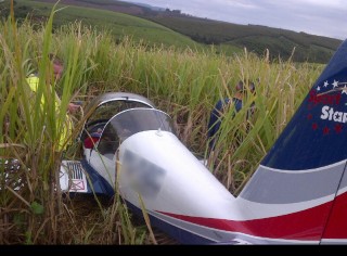Die ligte vliegtuig wat geval het. Foto: ER24