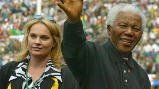 Zelda la Grange en Nelson Mandela Foto: Mail&Guardian