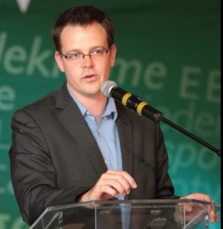 Ernst Roets, adjunk uitvoerende hoof van AfriForum. Argieffoto.