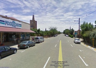 Die hoofstraat in Trompsburg Foto: Google Earth