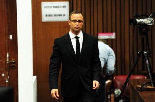 Oscar Pistorius op 19 Maart 2014 in die hof Foto: Leon Sadiki/Citypress/Pool (SAPA)