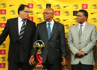 President Jacob Zuma tydens Woensdagaand se seremonie by die FNB-stadion in Johannesburg. Foto: GCIS