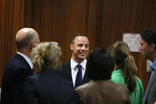 Oscar Pistorius op 6 Mei 2014 in die hof Foto: Alon Skuy/Times Media Group/Pool 
