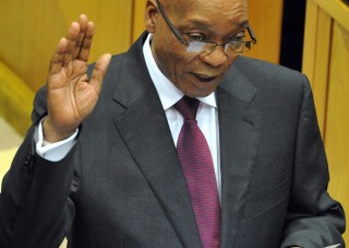 President Zuma toe hy vroeë vandag as parlementslid ingehuldig is. Foto: GCIS