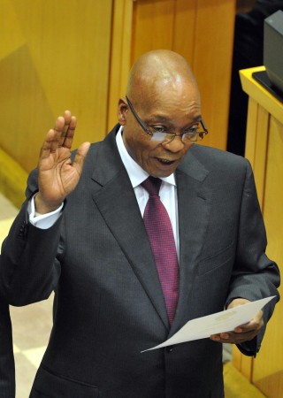 President Zuma toe hy op 21 Mei 2014 as parlementslid ingehuldig is. Foto: GCIS