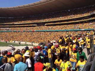 ANC verkiesingsveldtog by FNB-stadion, Soweto Foto: Thabang Setlhapelo, Facebook