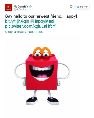 McDonalds stel Happy bekend