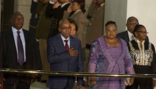 President Jacob Zuma voor sy staatsrede. Foto: GCIS