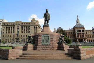 Oudpresident Paul Kruger se standbeeld op Kerkplein in Pretoria (Foto verskaf aan Marianne Styan)