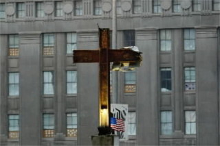 Die Kruis van Ground Zero Foto: Melanie Stetson Freeman, The Christian Science Monitor 