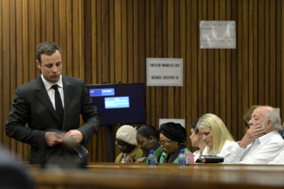 Oscar Pistorius Vrydag in die hof. Foto: Herman Verwey/Media24/Pool