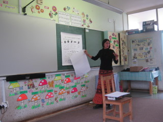 Theresa Buys in haar klaskamer voor sy vermis geraak het. Foto: Verskaf