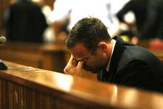 Oscar Pistorius tydens sy moordverhoor. Foto:  Alon Skuy/Times Media Group/Pool