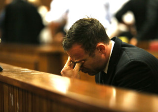 Pistorius tydens Vrydag se hofverrigtinge. Foto:  Alon Skuy/Times Media Group/Pool
