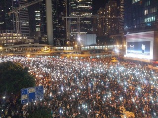 Die betogings in Hongkong. Foto: Facebook