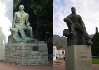 Jan Smuts se twee standbeelde in Kaapstad Foto: Flickr
