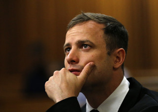 Oscar Pistorius tydens verlede week se hofverrigtinge. Foto: Siphiwe Sibeko/Reuters/Pool