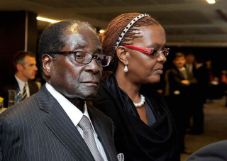 Robert en Grace Mugabe. Foto: GCIS