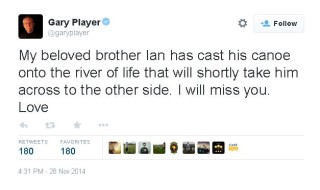 Gary Player se tweet