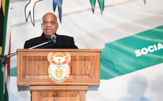 Pres. Jacob Zuma op Versoeningsdag vanjaar. Foto: DoC