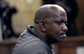 Joseph Motsamai Semitjie  tydens Woensdag se vonnisverrigtinge. Foto: Werner Beukes/SAPA 