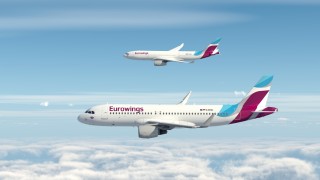 'n Kunstenaarsvoorstel van die Eurowings-vliegtuie Foto: Lufthansa