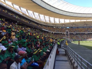 ANC-ondersteuners in die Kaapstad-stadion op 10 Januarie 2014 Foto: MyANC, Facebook