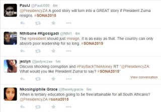 Van die voorstelle wat pres. Jacob Zuma op Twitter gekry het. 