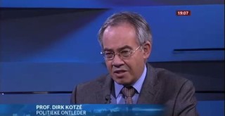 Prof Dirk Kotzé, politieke ontleder Foto: Skermskoot uit die video