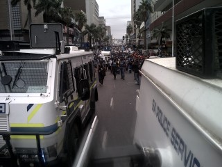 'n Vredesoptog teen xenofobie wat in Durban gehou is. Foto: Verskaf