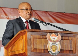 President Jacob Zuma lewer 'n toespraak op Vryheidsdag (27 April 2015) by die Uniegebou in Pretoria Foto: Siyabulela Duda, departement van kommunikasie