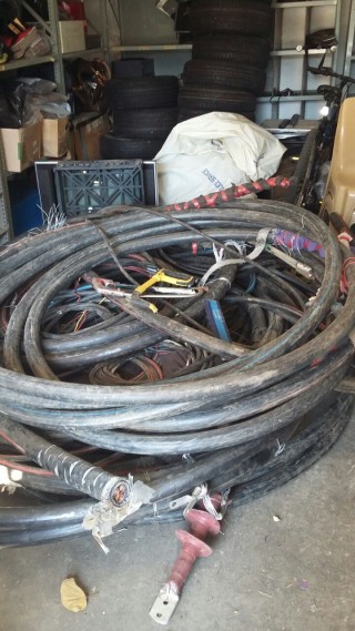 Die kabels waarop beslag gelê is. Foto: ANA