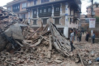 Verwoesting in Nepal na die aardbewing (April 2015) Foto: Edyta Stepczak/Caritas Australia