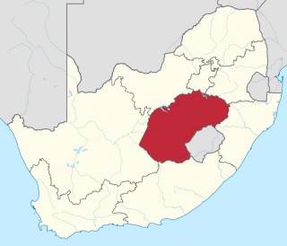 Vrystaat, Suid-Afrika deur TUBS (Adobe Illustrator) via Wikimedia Commons 