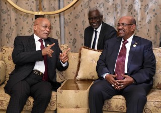 President Jacob Zuma en president Omar al-Basjir in Soedan (31/01/2015) Foto: Departement van kommunikasie