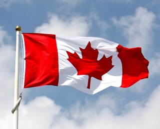Die Kanadese vlag. 