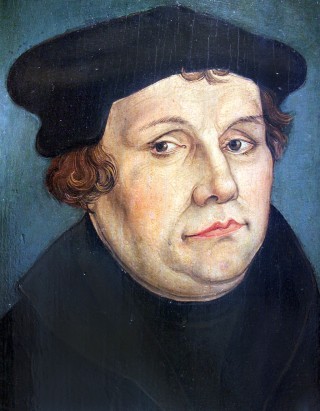 Portret van Martin Luther deur Lucas Cranach der Jüngere via Wikimedia Commons