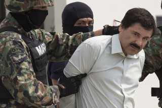 Joaquin "El Chapo" Guzman tydens sy inhegtenisneming op 22 Februarie 2014  (Foto: Susana Gonzalez/Bloomberg via pbs.org)