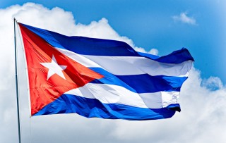 Die Kubaanse vlag. 