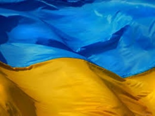 Oekraïne se vlag.