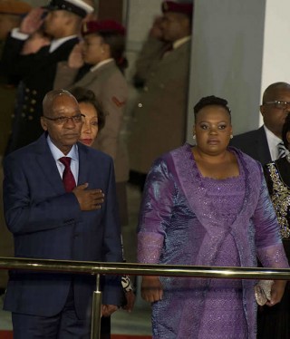 President Zuma en een van sy vroue, Nompumelelo Ntuli-Zuma. Foto: Flickr/GovernmentZA