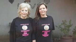 Twee van Odette Barkhuizen se ondersteuners met hul ondersteunerhemde aan. Foto: Facebook