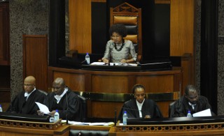 Speaker Baleka Mbete in die parlement. Foto: GCIS