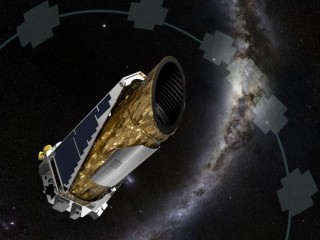 Kunstenaarsvoorstelling van die Kepler-ruimteteleskoop (Foto: NASA/Ames/JPL-Caltech/EPA)