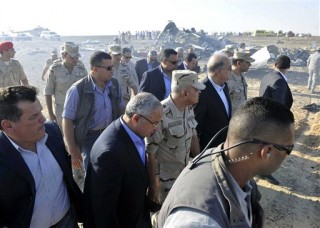 Die ongelukstoneel. Foto: Suliman el-Oteify, kantoor van die Egiptiese premier via AP